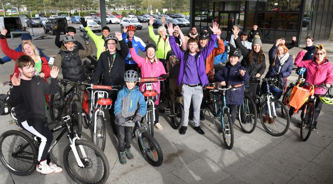 Cyclists rally for CMK Egg Hunt 6.4.23