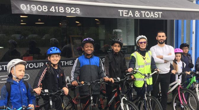 Sweet boost for Bushfield Bike Bus riders
